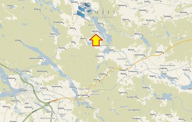 Działka budowlana Worliny gm. Łukta