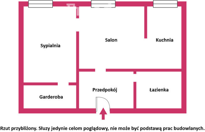 Nowoczesne 2 pokoje z garderobą