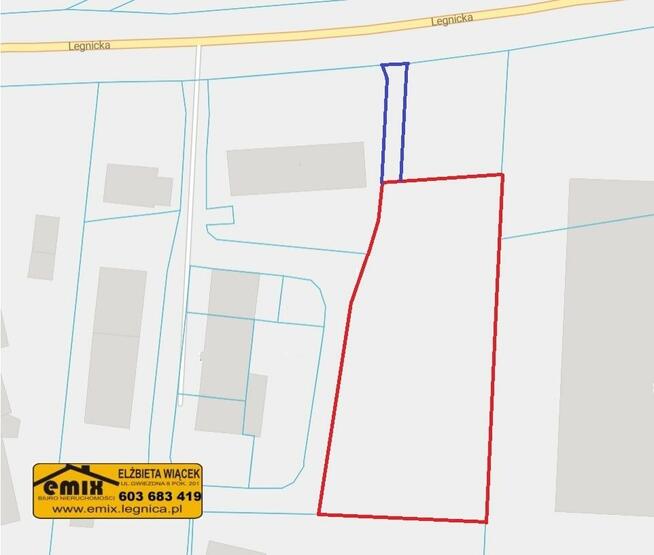 Działka komercyjna 3307 przy ul. Legnickiej w Złotoryi
