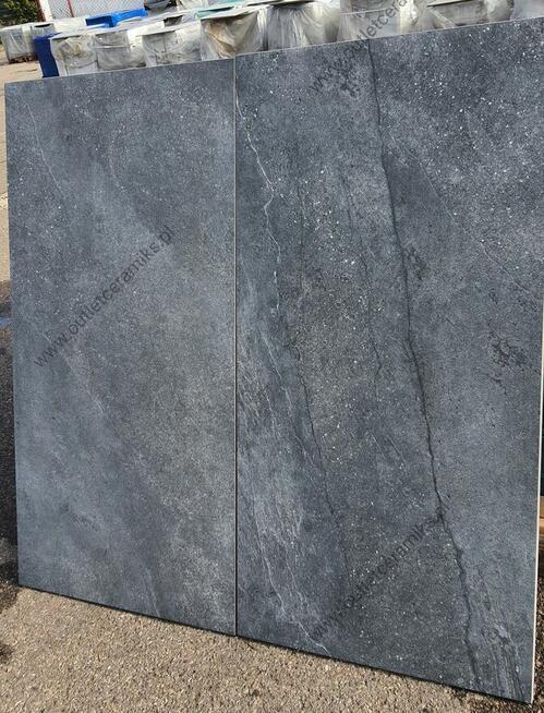 Płytki tarasowe 2cm antracytowe 120x60 City black Cerrad