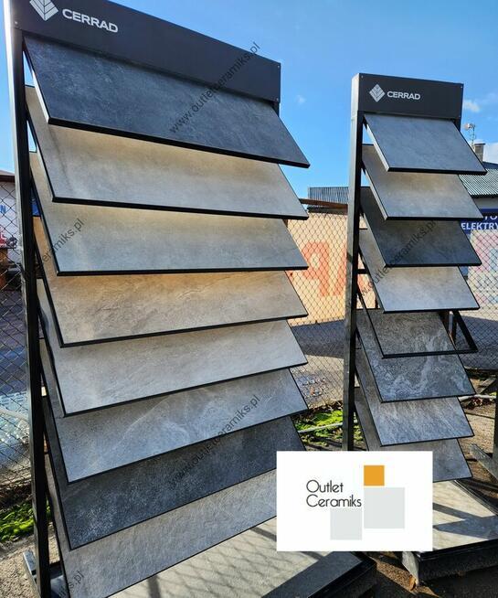 Płytki tarasowe 2cm na schody gres 120x60 City white Cerrad