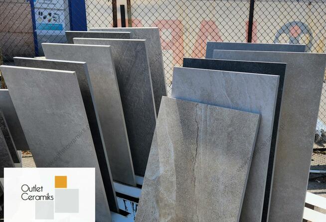 Płytki tarasowe 2cm antracytowe 120x60 City black Cerrad