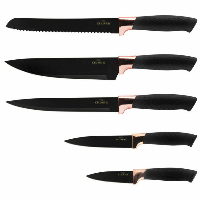 Zestaw noży powlekanych 6 ele. ZILNER Rosegold ZL-5118
