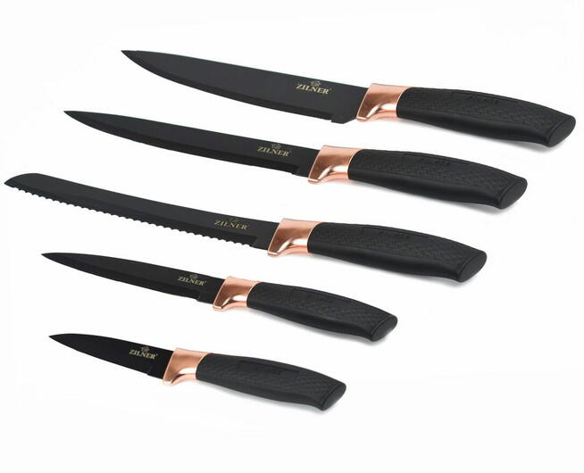 Zestaw noży powlekanych 6 ele. ZILNER Rosegold ZL-5118