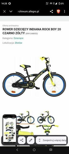 Rowerek jak nowy 20 cali