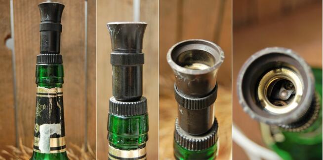 Lampa z butelki Whisky Club 99, stojąca, vintage