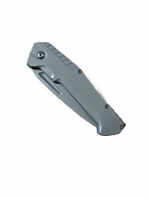 Nóż składany kompaktowy szary / grafitowy – EDC, solidny