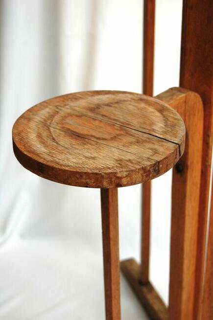 Kwietnik drewniany, stojący, art deco, dwudziestolecie