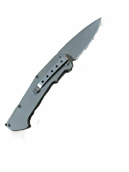 Nóż składany kompaktowy szary / grafitowy – EDC, solidny