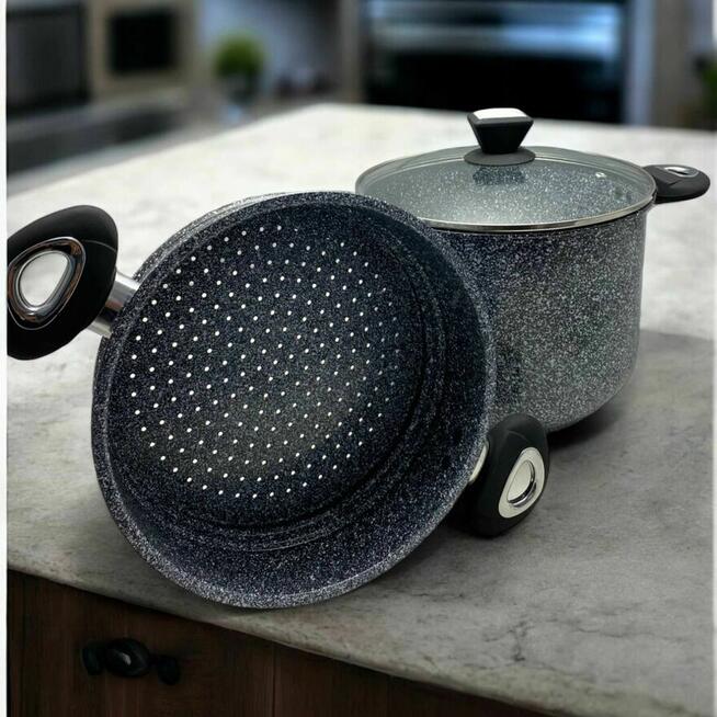 Garnek Marmurkowy 2w1 10L + wkład na parę Eberbach Eb-2198