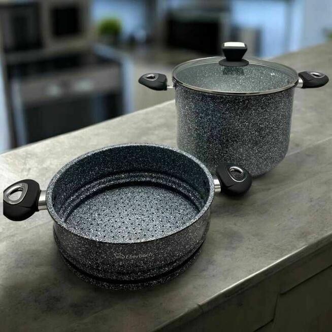 Garnek Marmurkowy 2w1 10L + wkład na parę Eberbach Eb-2198