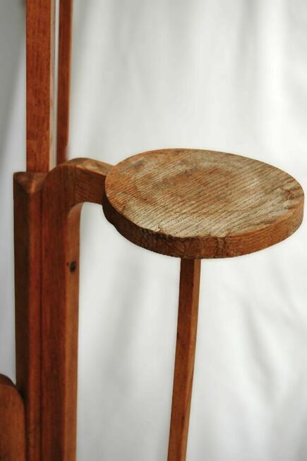 Kwietnik drewniany, stojący, art deco, dwudziestolecie