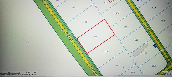 Działka inwestycyjna Wyszecino gm. Luzino, Myśliwska