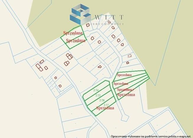 Działka budowlana Sople gm. Małdyty