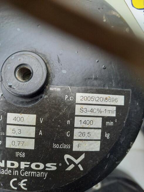 Pompa do ścieków Grundfos