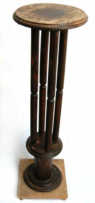 Kwietnik drewniany, kolumna, art deco, dwudziestolecie