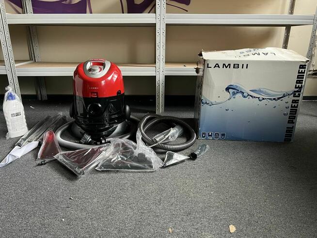 Odkurzacz z filtrem wodnym, piorący Lambii Lambli