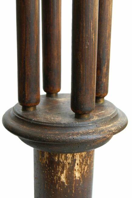 Kwietnik drewniany, kolumna, art deco, dwudziestolecie