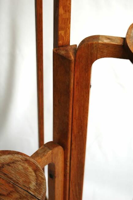 Kwietnik drewniany, stojący, art deco, dwudziestolecie