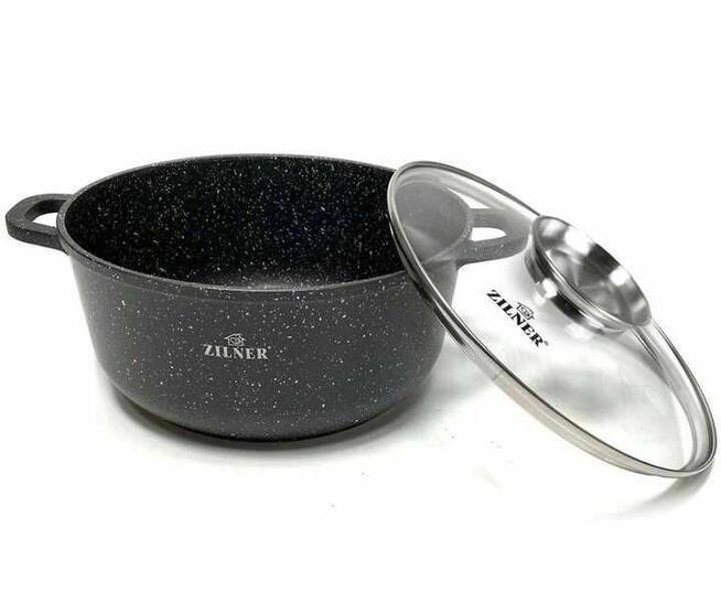 Garnek marmurowy z pokrywką ZILNER rozmiar16-28cm 1,3-6,2 L