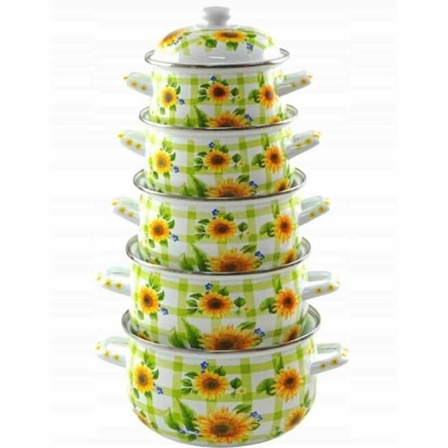 Komplet garnków emaliowanych 18/20/22/24/2cm Zliner ZL 8508