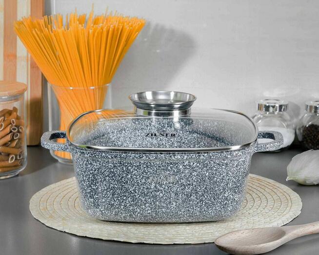Zestaw 3 brytfann garnków 2,8 / 4,4 / 6.5L ZILNER Grey ZL-7077