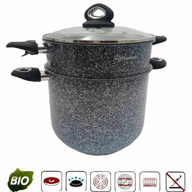 Garnek Marmurkowy 2w1 10L + wkład na parę Eberbach Eb-2198