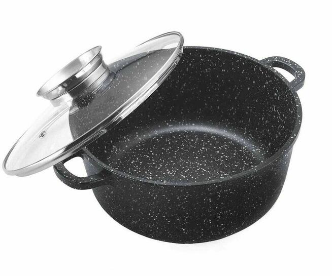 Garnek marmurowy z pokrywką ZILNER rozmiar16-28cm 1,3-6,2 L