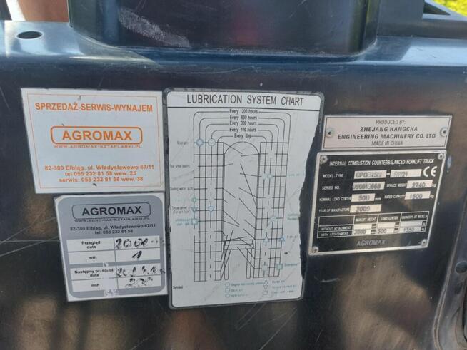 Wózek widłowy Nissan nie zajechany! 1.5 tony. Benzyna/LPG.