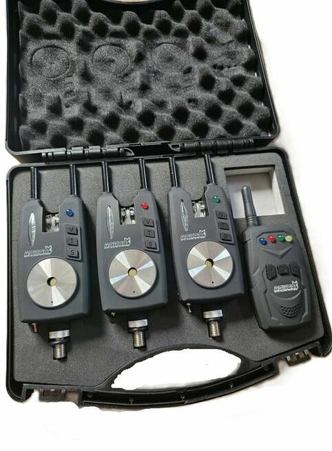 Sygnalizatory brań zestaw 3+1 wraz z pudełkiem ASKOM