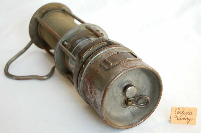 Lampa górnicza HSW 1986, benzynowa, industrial, loft vintage