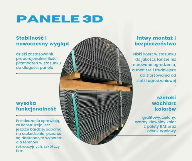 PANELE 3D 2D BRAMY FURTKI OGRODZENIA SIATKI BLOCZKI PŁYTY
