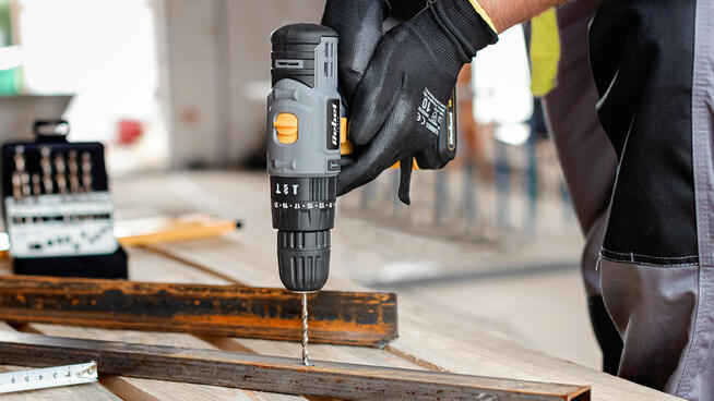 Akumulatorowa wiertarko-wkrętarka udarowa 20V 2A box