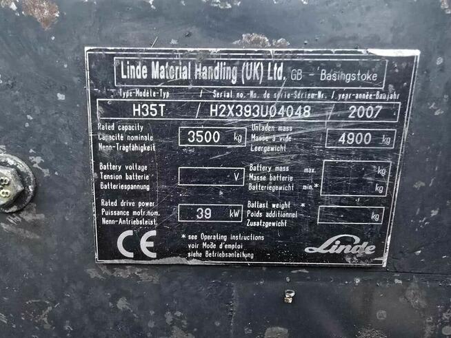 LINDE H35T import Niemcy salon Linde