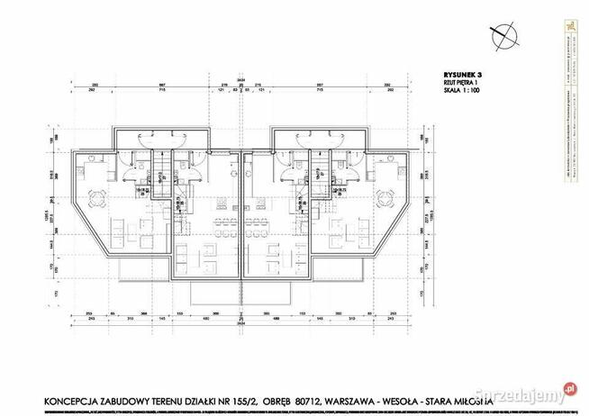 Działka Stara Miłosna 580 m2 warunki pod bliźniak