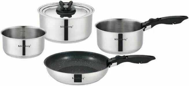 Garnki nierdzewne z odpinaną rączką Klonberg EB-3140