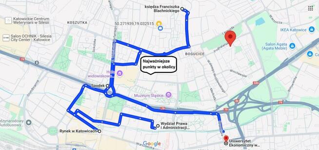 Mieszkanie Katowice Bogucice, ks. Franciszka Blachnickiego