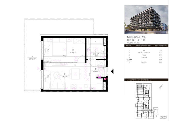 NOWE mieszkanie > 2 pokoje > ul. Pawia