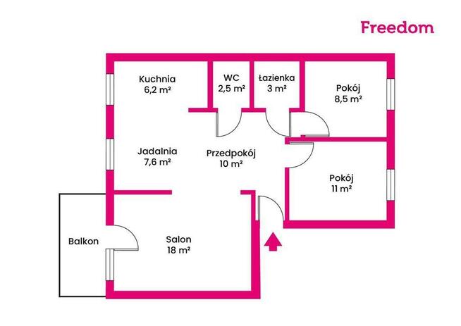 Jasne i przestronne mieszkanie z widokiem