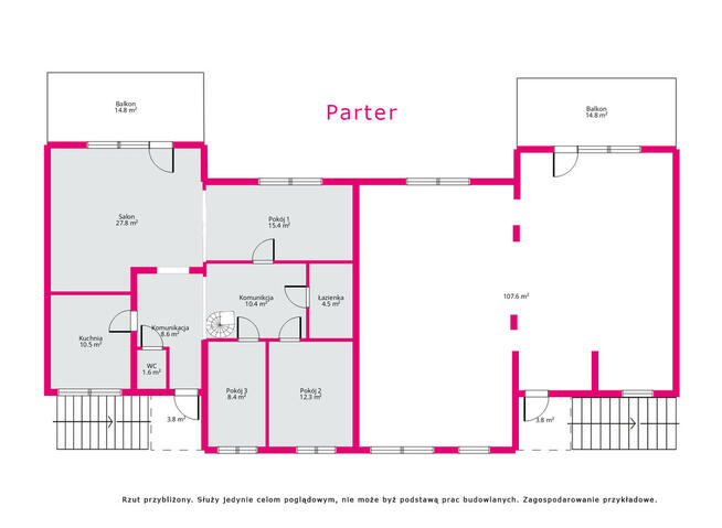 Dom w zabudowie bliźniaczej (600m2), Nisko-Moskale