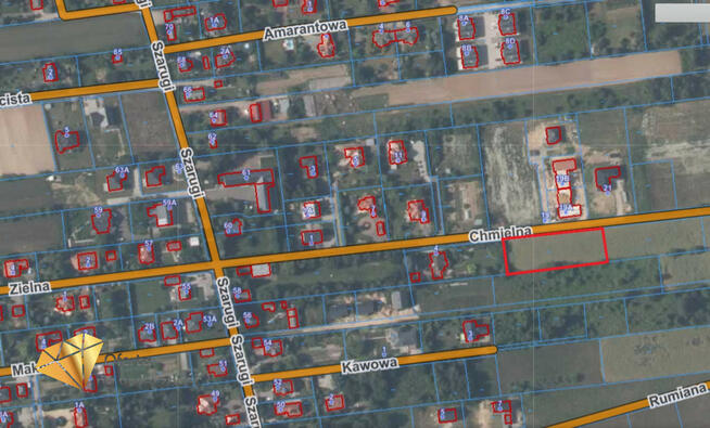 Działka budowlana Marysin gm. Jastków, Chmielna