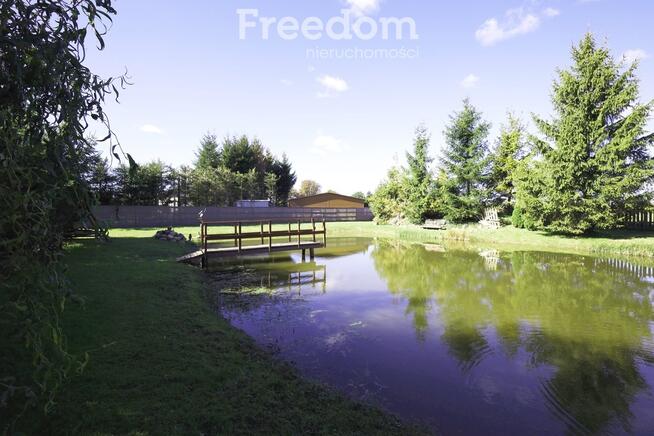 Domek z ogrodem i stawem w Suszu na sprzedaż