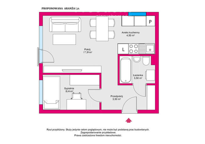 2-pok.w centrum, blisko szkoła, park, przedszkole