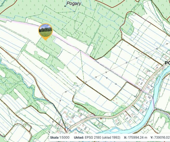 Działka rolno-rekreacyjna 1,59 ha – Nowosiółki, gmina Baligr