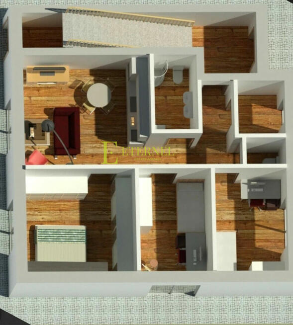 Nowoczesne 4-pokojowe mieszkanie 68,93m2 z ogrodem i tarasem
