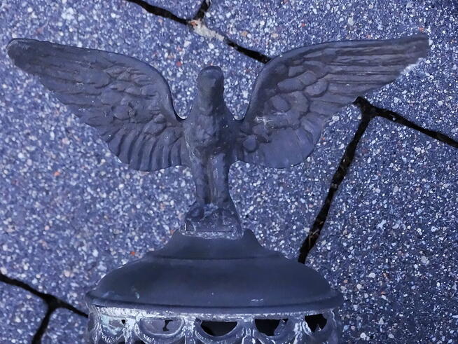 Mosiężne lampy powozowe z orłem x 2 szt.