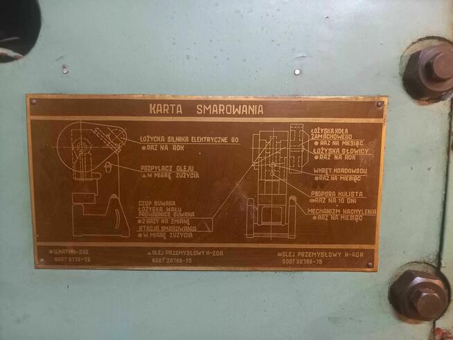 Prasa mimośrodowa 16 t pneumatyczna: typ: KD2122E