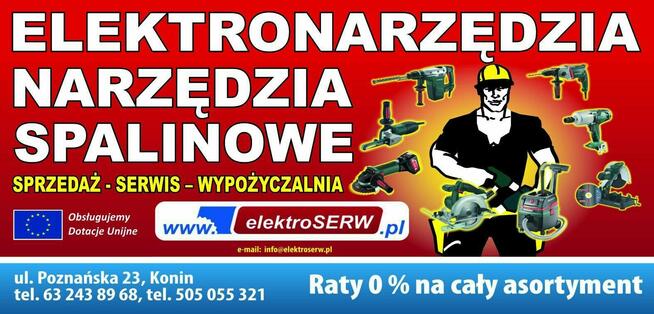 ElektroSerw Konin, elektronarzędzia, serwis i wynajem maszyn