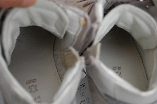 Nowe sneakersy damskie Geox D Illusion 41 zamsz skóra srebrn