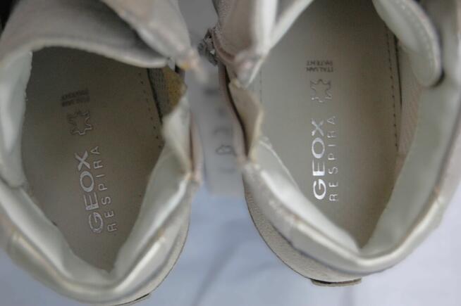 Nowe sneakersy damskie Geox D Illusion 41 zamsz skóra srebrn